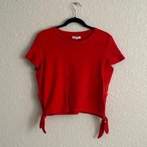 Madewell red t shirt